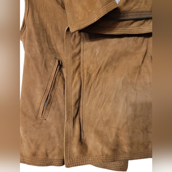 Spero RARE Vintage Suede Leather Vest Size 44 Medium Tan - Picture 4 of 9